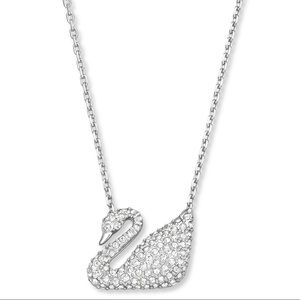 Swarovski Swan Pendant Pave Swan Necklace